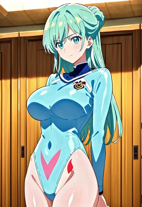 score 9 、score 8 up、score 7 up、傑作、best quality、best resolution、best image quality、anime coloring、anime screencap、anime screenshot、<lora:PokeBoyGrushaXL_Exotica:0.8>、1woman、solo、long hair、aqua eyes、ice blue hair、ice green hair、aqua hair、multicolored hair、si...