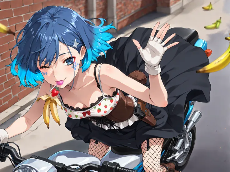 ((言語: 日本語、英語)、(Masterpiece), (Highest Quality), (High Score), (High Resolution),(4k),(A strawberry-patterned bra dancing in the wind),Uncensored,),
(masterpiece, best quality, very aesthetic),
(ファンタジー、近代のイギリス、(日中)、(屋外)、(1magical girl.solo),),
(This prompt ...