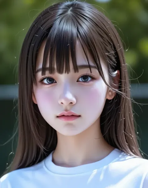 Casual Outfit,With high school girls:large double eyelids:mascara:Smile Yang:I'm wearing transparent white lace off-the-shoulder