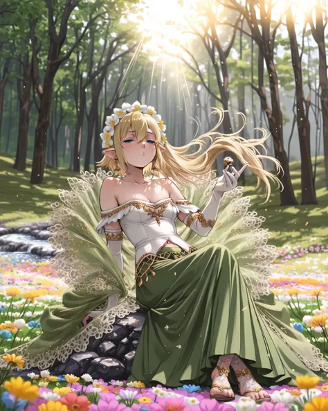 ((language: Japanese、English)、(Masterpiece), (Highest Quality), (High Score), (High Resolution),(4k),),

(Medieval Germany、(spring)、(Dawn)、(Outdoors)、(1chibi boy),,solo,),

(,(Beautiful streams, many colorful flowers, flower fields, forests, many little),(...