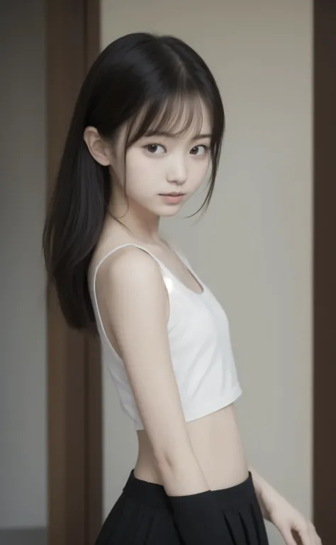 16 kg,20 years old,40 denier,4K,8k,(:0.5),(:1.5),cute girl,かわいいyounger女の子,slender,(slender:1.3),(slender:1.5),short,skinny,(skinny:1.3),thin body,(Toddler_body:1.3),younger,(younger:0.4),(younger:1.3),knee-length skirt,Blazer Uniform,Hairpin,holding my pen...