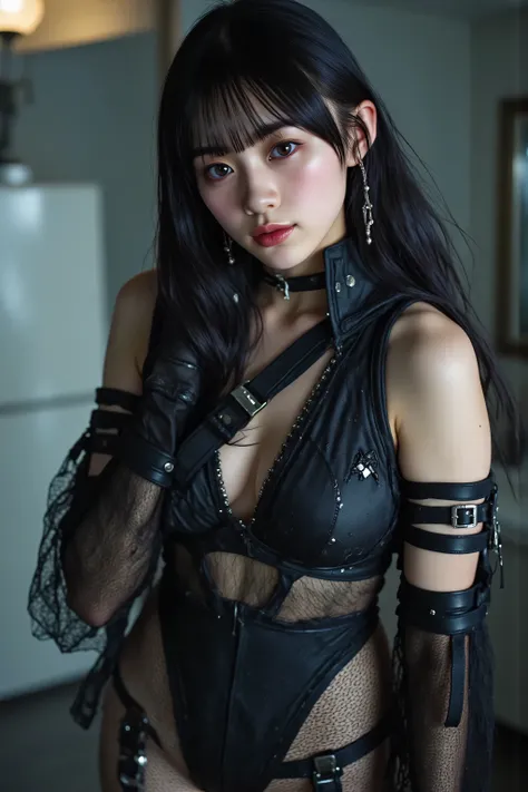 (((The interior of the Nostromo with no light at all:2.0))),(((HR Gigger Style Cyberpunk Atmosphere:2.0))),(((Side view from back:2.0))),(((looks back at the camera:2.0))),((and look back over your shoulder:2.0)),((Full Body:2.0)),one woman,(cute face:2.0)...