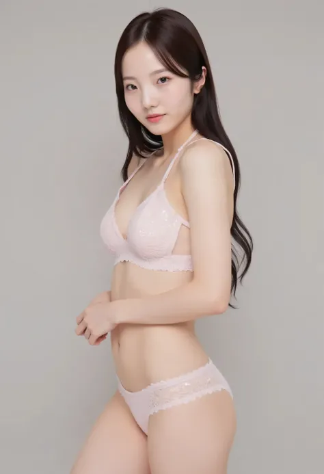 Marin honda,(Raw photo real:1.6) live-action,Highest Quality,( cute girl、18 years old ), serious expression, Full Body Photos  , muscular body, ((( delicate figure))), (((thin waist))),(small breasts naked), focus on women,((I only wear a bra and panties))...