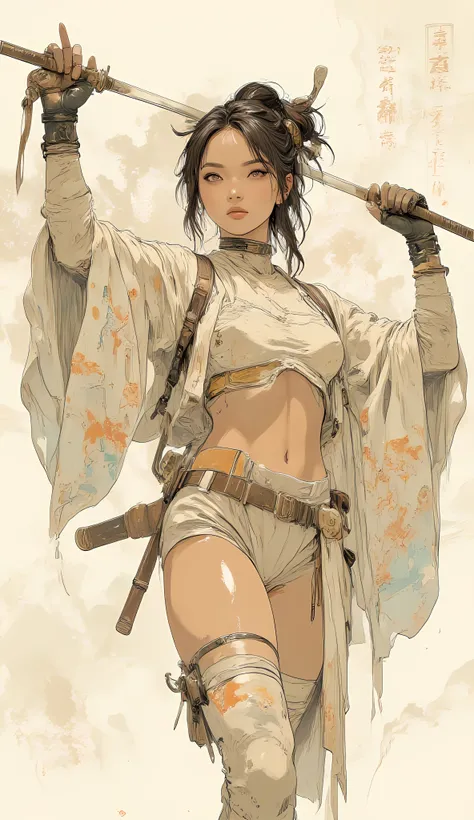 Comic sex art. Score_9, score_8_up, score_7_up, ((highest quality)), ((masterpiece)), ((full face)), Perfect Face, (High definition), (Best Shadow), 8k, cinematic, (Realistic:1.4),dramatic. A beautiful, alluring, and breathtaking woman, with a slender yet ...