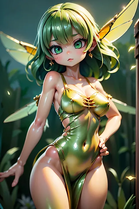 Super high quality,超High fines,超High fines,masterpiece,8k,very detailed,solo,  (anatomically accurate hands and fingers:1.5),(腕は2books 指は片手に５books:1.5),   1 female,cute, cute,Size S   ,my skin tone is white,(Juicy Agave Fairy:1.5),(behind are mysterious fa...