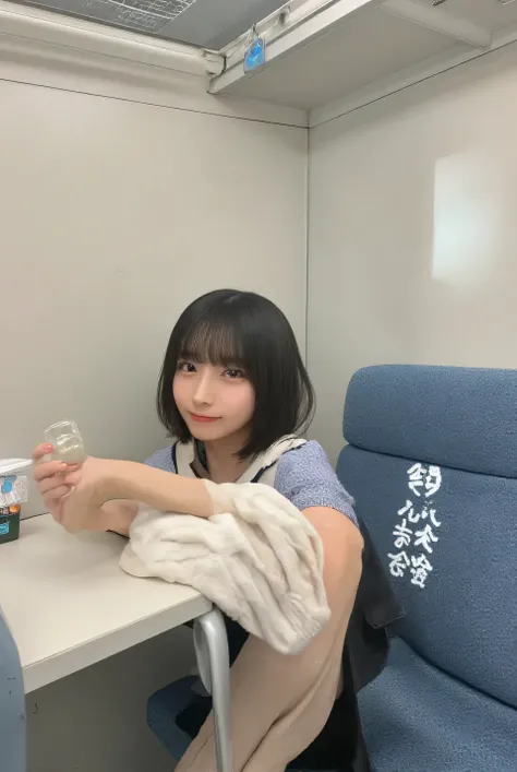 one japanese woman,(masterpiece, Highest quality, 8K, RAW Photos, beautifully、aesthetic:1.2),  Intricate details, indirect lighting, Realistic,(Realistic:1.4), (Exact Reproduction: 1.4), Medium Breasts, Facial Detail, Fine Eyes,small face,natural makeup,bl...