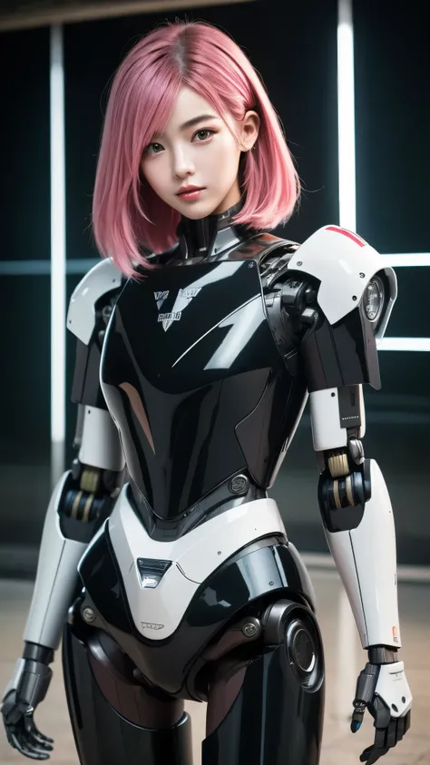 (((masterpiece))), well-drawn, (photo real, realism texture), (top Quality, High Quality:1.3), (top resolution, high resolution), ultra detailed, (high detailed), science fiction, beautiful robot girl, artificial product skin, Silky smooth face, white chee...