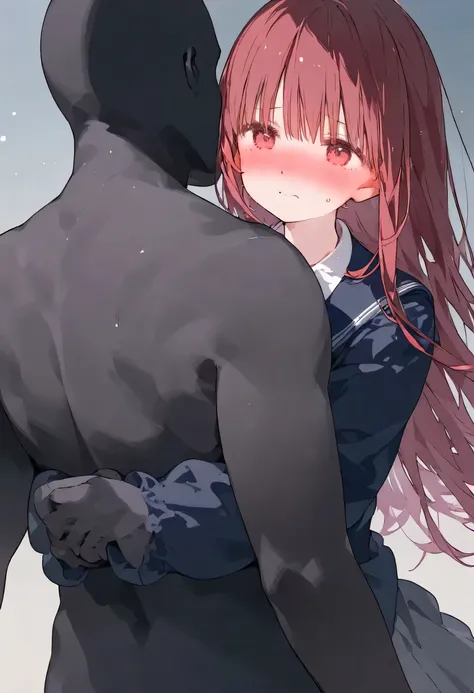 Make her out of a black man smelling her neck and she's blushing