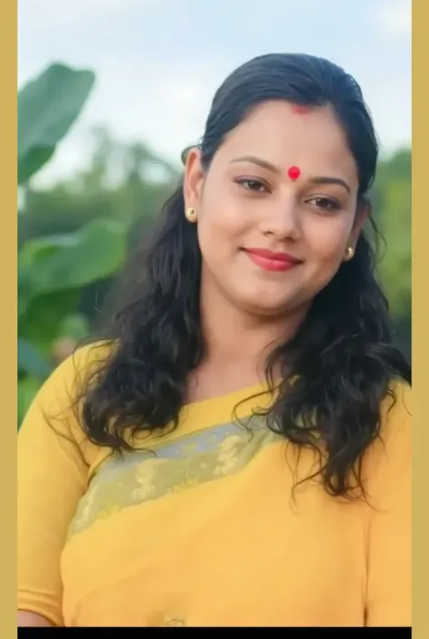 Indian busty woman emerging gracefully from a large beautiful forest pond filled with blooming pink lotus flowers. Few swans are also swimming nearby. Wearing thin and long golden chain on neck, golden ear rings and a nose pin with a gem stone on right sid...