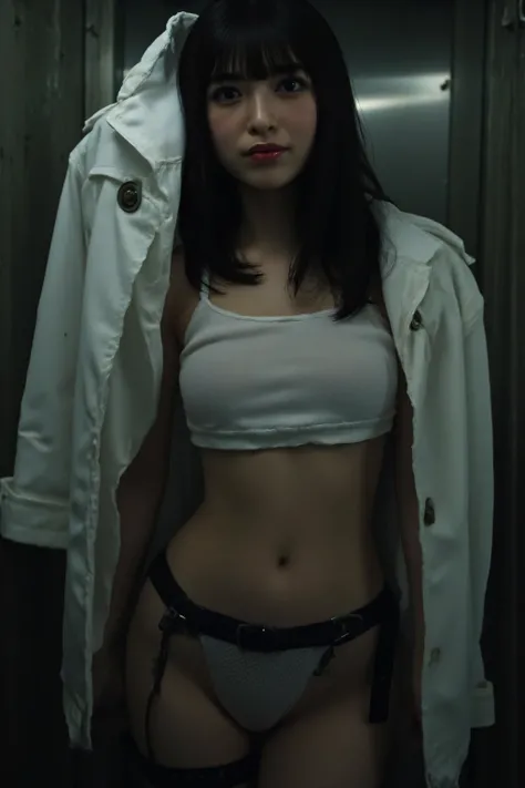 (((The pitch-dark interior of the Nostromo ship:2.0))),(((HR Gigger Style Cyberpunk Atmosphere:2.0))),one woman,(cute face:1.5),(Beautiful well-balanced face :1.7),((wavy black hair:2.0)),(beautiful eyes:1.3),glamorous shot of a 20-year-old Japanese woman,...