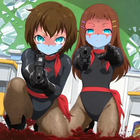 dark persona, shocker, (((blue skin))), colored skin, makeup, zzAyakaOtsuki, closed mouth, ecpressionless, emotionless