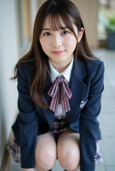 ultra detailed,8k,high resolution,beautiful detailed,high contrast,sharp focus, 50mm, f3,5,
best quality,super hyper realism,realistic,photorealism,(realistic skin:1.2),
japanese solo girl, no makeup, (from below:1,2), looking at viewer, straight-on ...