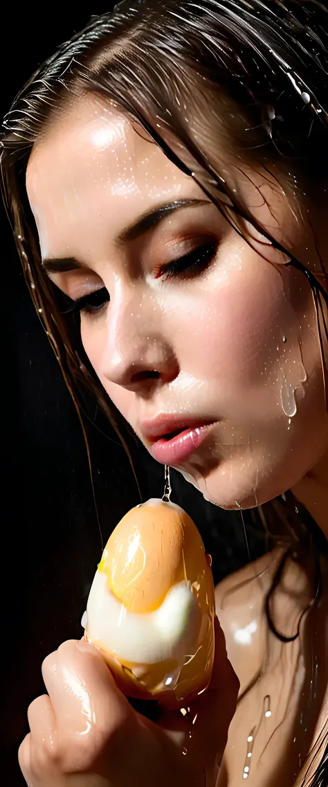 EpiC35mm, The image shifts to a top-down perspective, showcasing a close-up of the girl's full body. deep_throat_blowjob_to_daddy's_huge_cock,The dark background accentuates the overall somber and gloomy atmosphere. The girl's disheveled, wet hair clung to...