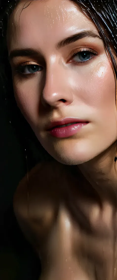 EpiC35mm, The image shifts to a top-down perspective, showcasing a close-up of the girl's full nude body. fucked_hard_by_daddy's_huge_cock,The dark background accentuates the overall somber and gloomy atmosphere. The girl's disheveled, wet hair clung to he...