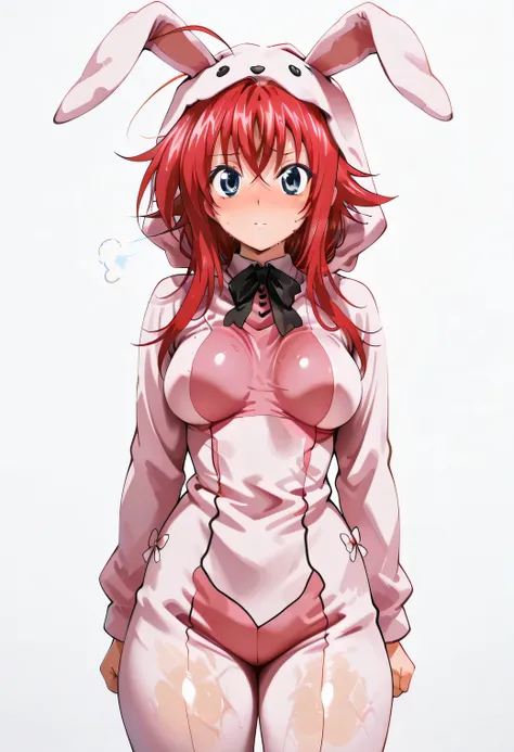 (masterpiece), Anime Style,solo,alone,only 1 girl,Rias Gremory standing,                               ,             , COWBOY SHOT, detailed rendering, smooth skin                                            ,, looking at viewer, nose blush,,, clear skin, c...