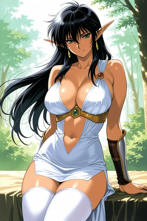 mature female, milf, motherly,(arshes_nei), score_9, score_8_ up the side, score_7_ up the side, score_6_ up the side, score_5_ up the side, score_4_ up the side,(cowboy shot:1.4),manga coloring, source manga,light smile,(masterpiece:1.4),solo,outdoor,(sle...