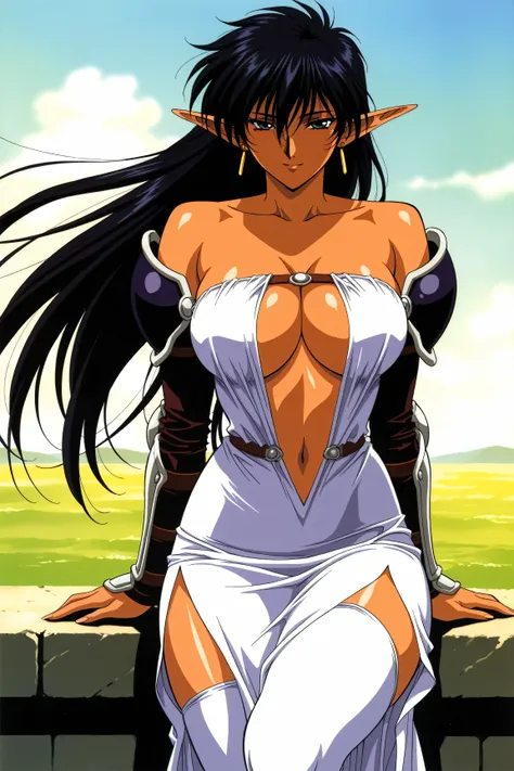 mature female, milf, motherly,(arshes_nei), score_9, score_8_ up the side, score_7_ up the side, score_6_ up the side, score_5_ up the side, score_4_ up the side,(cowboy shot:1.4),manga coloring, source manga,light smile,(masterpiece:1.4),solo,outdoor,(sle...