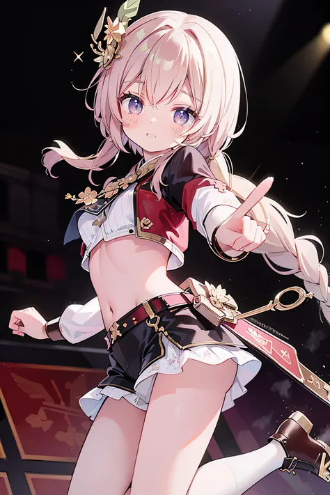 best quality ，Ultradetailliert ， nice face ， Meisterwerk、 Meisterwerk, erstklassig, 
Meisterwerk, best quality, amazing quality, (genauer Stil), (detailed face), Genaues Gesicht, Treffende Augen, genaue Farben, detaillierte Augen, Rum1KP0P, lange lila Haar...