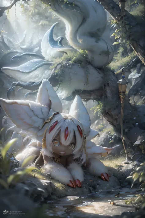 Fantasy Clear Shore、 、4K、8k、masterpiece、very good、Photographer、Professional、bright color、Bokeh、Faputa、、mysterious、 Magical Creatures 、sparkling、Complex Pattern、Hopeful Dawn、Amazing View、Dramatic Lighting、fresh green painting effect battle ...