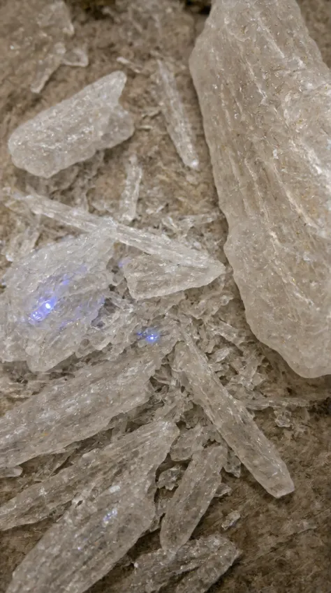 Crystal, cmth, an ultimate transcendent quantum singularity forest existing beyond dimensional constraints, Douglas firs shattering into pure quantum probability waves - each probability state outlined in impossible stacks of living light: liquid antimatte...