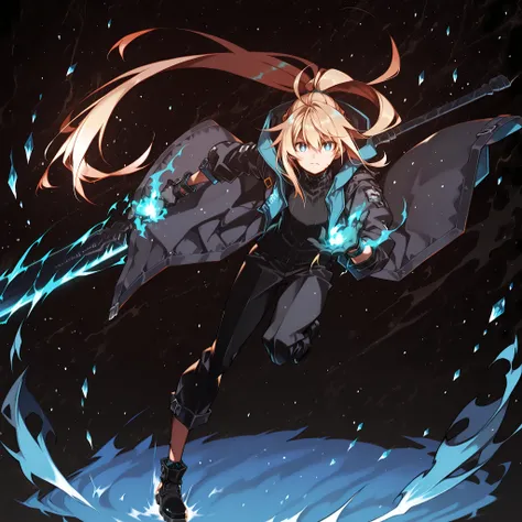 A short and solitary male character, a young teenager about 1.70 meters tall, with a style and aura similar to Amiya from Arknights, but unmistakably masculine.
His face is feminine. His face is feminine.
He has long blonde hair, similar to Artoria Pendr...