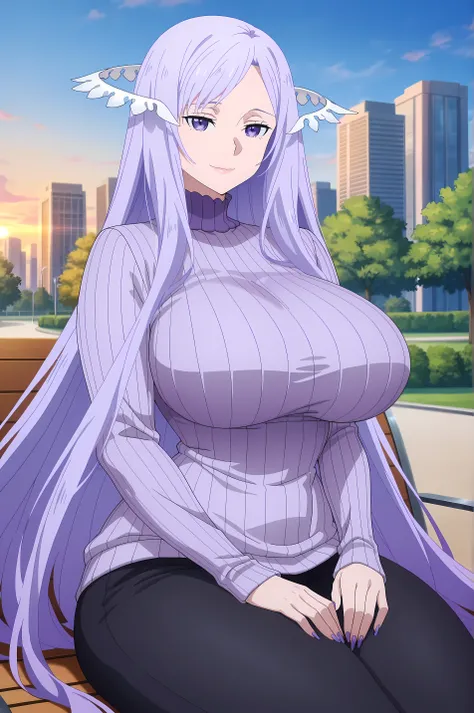 newest , masterpiece , anime screencap , anime coloring , masterpiece, best quality, quinella, 1girl , solo, adult female, lady, long hair, medium head, purple nails claws, light purple hair, sidelocks, purple eyes, attractive face, ractical body shape, gl...