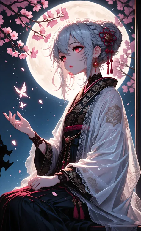 dark fantasy, low key lighting, silhouette,(low key lighting:1.3), (silhouette:1.2), (rim lighting:1.3), (backlight:1.3),,ultra-detailed, high detail, best quality, masterpiece, sharp focus, detailed shadows, vivid colors,perfect hands, correct hands, accu...