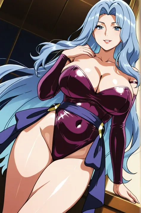 傑作、best quality、best resolution、best image quality、amazing quality、 very aesthetic、 absurdres、anime coloring、anime screencap 、anime screenshot 、1woman 、 <lora:KarenPokemon_illustrious_v1:1> 、KarenPokemon 、 solo 、light blue hair 、very long hair 、light blue ...