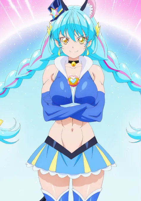 傑作、Best quality、Best resolution、Best image quality、amazing quality、 very aesthetic、 absurdres、anime coloring、anime screencap、anime screenshot、very detailed、Very detailed face、Very detailed eyes、official art、official style、1girl、cure cosmo、official anime st...