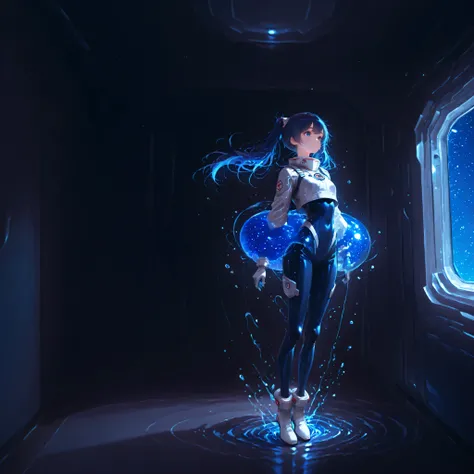 (Inside a shabby spaceship:1.7)、night、(Body floats:1.6)、Wide々A stylish interior、Space Suit、Dark Blue Hair、height twin tails、
Active women、score_9,score_8_up,score_7_up,top quality, detailed clothing、femininity(femininity)、dynamic angle、Dynamic Action、 Acti...