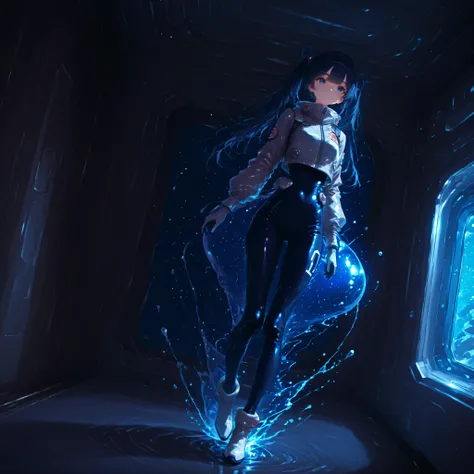 (Inside a shabby spaceship:1.7)、night、(Body floats:1.6)、Wide々A stylish interior、Space Suit、Dark Blue Hair、height twin tails、
Active women、score_9,score_8_up,score_7_up,top quality, detailed clothing、femininity(femininity)、dynamic angle、Dynamic Action、 Acti...
