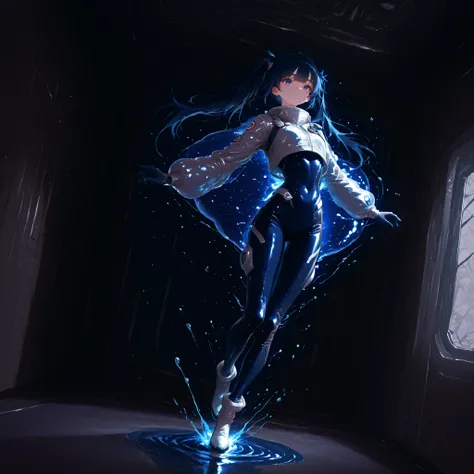 (Inside a shabby spaceship:1.7)、night、(Body floats:1.6)、Wide々A stylish interior、Ruins、Space Suit、Dark Blue Hair、height twin tails、
Active women、score_9,score_8_up,score_7_up,top quality, detailed clothing、femininity(femininity)、dynamic angle、Dynamic Action...