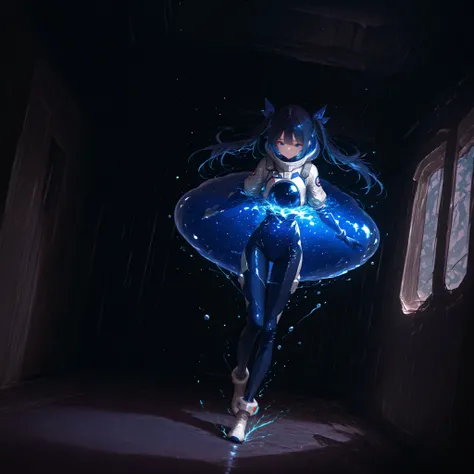 (Inside a shabby spaceship:1.7)、night、(Body floats:1.6)、Wide々A stylish interior、Ruins、Space Suit、Dark Blue Hair、height twin tails、
Active women、score_9,score_8_up,score_7_up,top quality, detailed clothing、femininity(femininity)、dynamic angle、Dynamic Action...