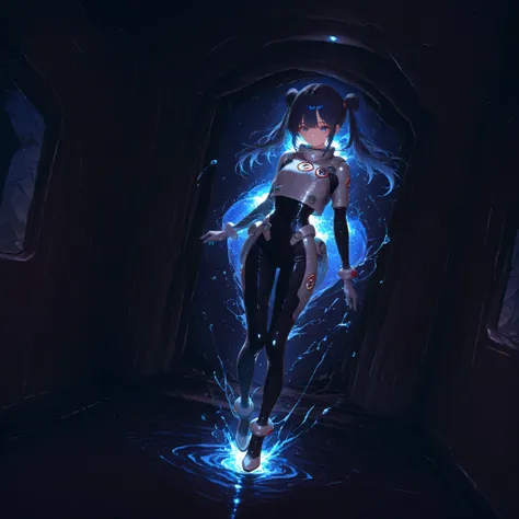 (Inside a shabby spaceship:1.7)、night、(Body floats:1.6)、Wide々A stylish interior、Ruins、Space Suit、Dark Blue Hair、height twin tails、
Active women、score_9,score_8_up,score_7_up,top quality, detailed clothing、femininity(femininity)、dynamic angle、Dynamic Action...