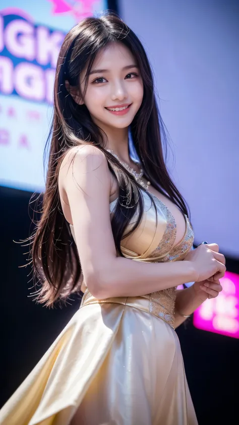 Greatest Masterpiece,((4K image quality,realistic on pho:1.65)), long hair:1.realism,22 years old,((thin body:1.4))maximum resolution,  Top Quality Real Skin  , (from below:1.3) ((Face Closeup,beautiful, shining sharp face:1.2), very detailed:1.2), (( brig...