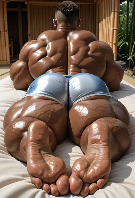 masterpiece, best quality, amazing quality, high quality, Very Awa, RAW photo, (Perfectly Photorealistic Style), (Perfectly Anatomically Correct). (Human), (1boy:1.2), (Huge Adult Male muscular bara Human Aeta Man), Himbo, Very Masculine, Huge Man, (Dark B...