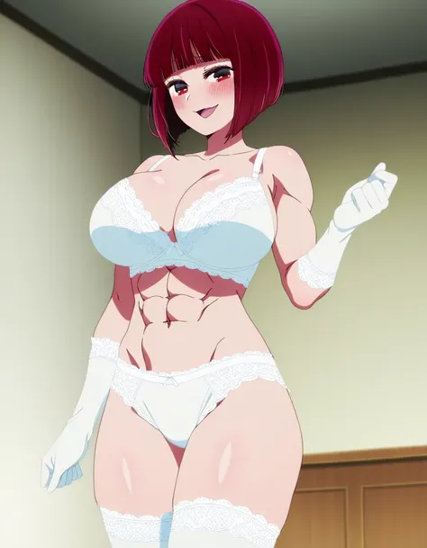 傑作、Best quality、Best resolution、Best image quality、amazing quality、 very aesthetic、 absurdres、anime coloring、anime screencap、anime screenshot、1girl、kana arima、 <lora:kana-arima-s1-illustriousxl-lora-nochekaiser:1> 、kana arima、solo、red hair、blunt bangs、shor...