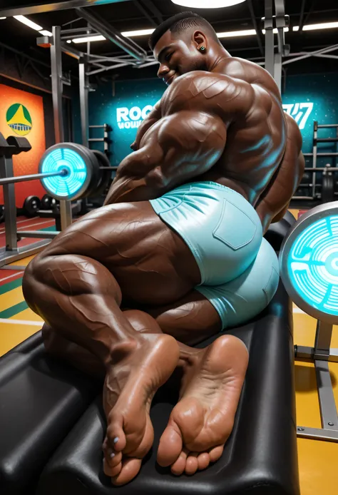 masterpiece, best quality, amazing quality, high quality, Very Awa, RAW photo, (Perfectly Photorealistic Style), (Perfectly Anatomically Correct). (Human), (1boy:1.2), (Huge Adult Male muscular bara Human Brazilian Man), Himbo, Very Masculine, Huge Man, (D...