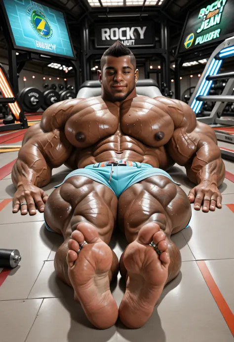 masterpiece, best quality, amazing quality, high quality, Very Awa, RAW photo, (Perfectly Photorealistic Style), (Perfectly Anatomically Correct). (Human), (1boy:1.2), (Huge Adult Male muscular bara Human Brazilian Man), Himbo, Very Masculine, Huge Man, (D...
