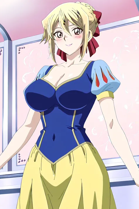 傑作、Best quality、Best resolution、Best image quality、amazing quality、 very aesthetic、 absurdres、anime coloring、anime screencap、anime screenshot、very delicate and beautiful、1girl、 <lora:Asuka_Tenjoin_Noob_Lora:1>、Asuka T、solo、(blonde hair:1.2) 、brown eyes 、ha...