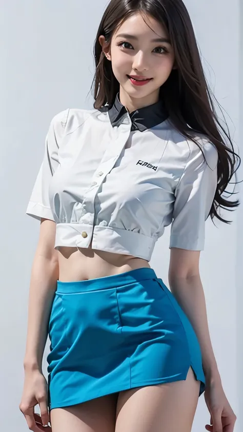 best quality、realistic、MARIO RACING TEAM RACE QUEEN、super miniskirt、Miho Yoshioka、beautiful face、Beautiful Body、beautiful thighs、white panties、