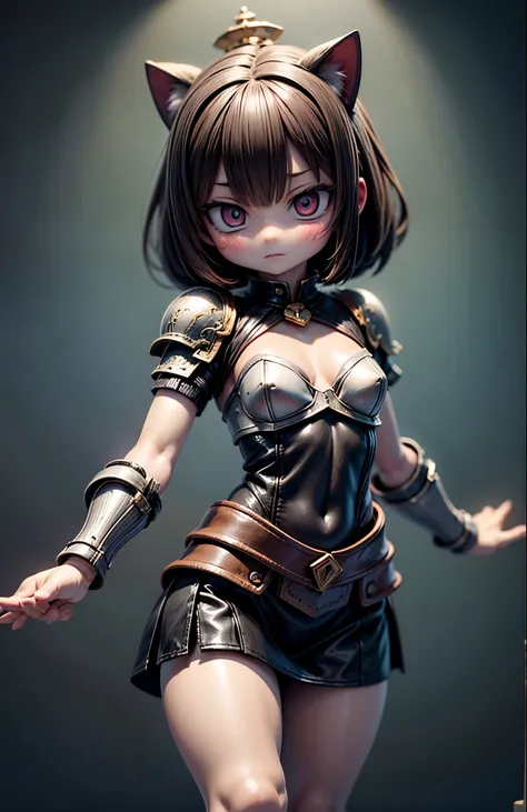 高解像度, 8Kの壁紙, 以上から最高品質, キュートな性格の女性騎士がパーフェクトな戦闘中position, small 守護の冠がバトルショートの準備を強化, ふわふわの毛, 大きな expressive な瞳で、決意と自然な甘さの組み合わせを示します, (詳細な目:1.2), (シャープアイ:1.1), 放ちます、round face それはかなり魅力的に見える, (スムーススキン:1.1), (ツヤのある肌:1.2), 小さな猫の肩当てやハート型のチェーンメイルなど、かわいいカスタマイズが施された精...