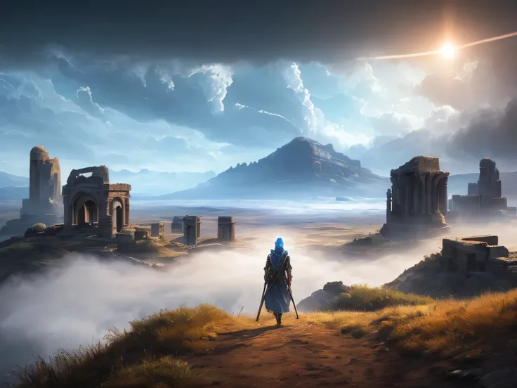 anunnaki people, ufo, mesopotamia, hyperrealistic, octane render, 8k, cinematic lighting, detailed environment, dramatic lighting, volumetric fog, intricate machinery, alien technology, glowing crystals, ancient ruins, detailed facial features, intense exp...