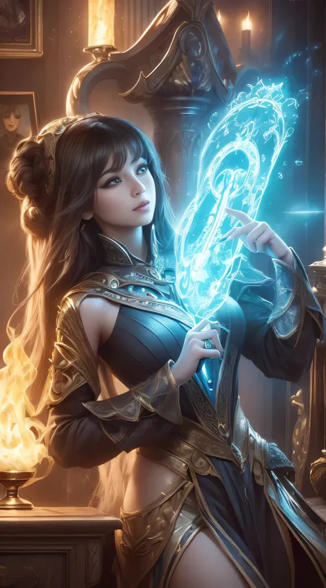 Create an ultra-high-definition 8K resolution image with 1.2-point photorealistic detail, capturing a timeless and elegant masterpiece. The scene is set in a Wizard's shop selling dreams, filled with dream posters hanging inside, creating a magical and mys...