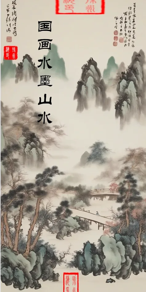 国画 | 水墨 | 山水画 SDXL(CHINESE INK PAINTING)