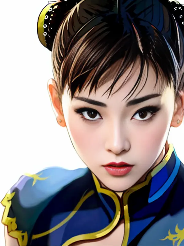 a beautiful girl,masterpiece, best quality, (chun-li:1.2), brown eyes,modelshoot style, (extremely detailed cg unity 8k wallpape...