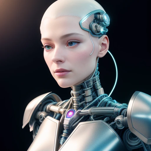 complex 3d render ultra detailed of a beautiful porcelain profile woman android face, cyborg, robotic parts, 150 mm, beautiful studio soft light, rim light, vibrant details, luxurious cyberpunk, lace, hyperrealistic, anatomical, facial muscles, cable electric wires, microchip, elegant, beautiful background, octane render, H. R. Giger style, 8k, best quality, masterpiece, illustration, an extremely delicate and beautiful, extremely detailed ,CG ,unity ,wallpaper, (realistic, photo-realistic:1.37),Amazing, finely detail, masterpiece,best quality,official art, extremely detailed CG unity 8k wallpaper, absurdres, incredibly absurdres, <lora:japaneseDollLikeness_v10:0.1>, <lora:koreanDollLikeness_v10:0.5>, robot, silver halmet, full body, sitting