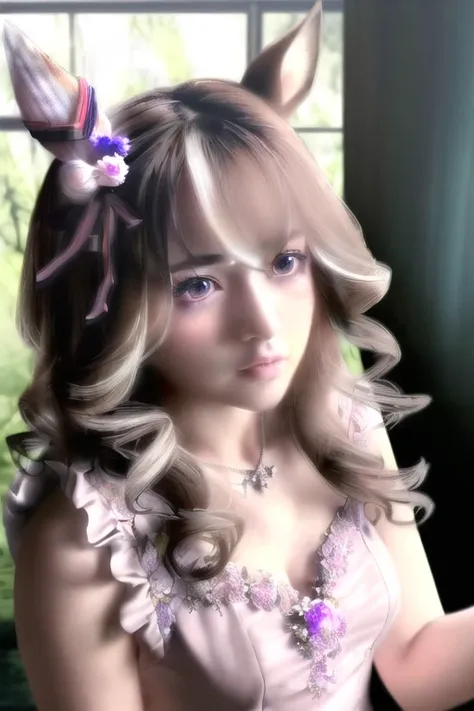 ((photorealistic)), ((HDR)), ((cinematic still shot)), cinematic photography, best quality, extremely detailed, intricate details, high resolution, original, dynamic posture, dynamic angle
<lora:wonderacute:1>, umamusume, 1girl, animal_ears, hair ornamen...