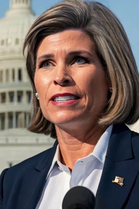 joni ernst <lora:senate_030_joni_ernst:0.65> , face closeup, face focus, shirt, formal, suit, collared shirt, white shirt, jacket,
capitol hill at background,
best quality, masterpiece, HDR, professional, studio quality, highres,