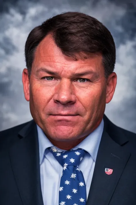 a close up of a man wearing a suit and tie